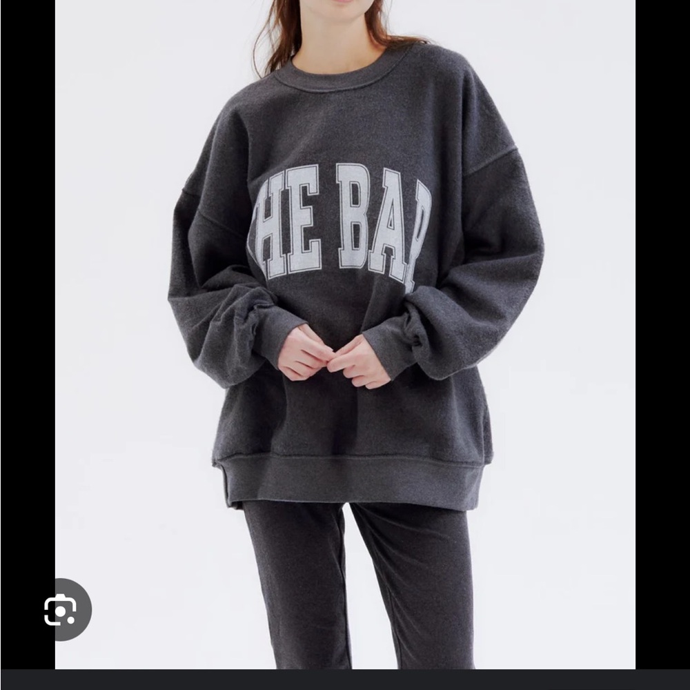 The Bar inside out varsity sweatshirt